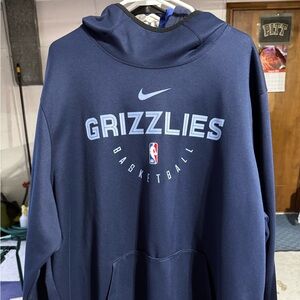 Nike Grizzlies Basketball Hoodie - Dark Blue